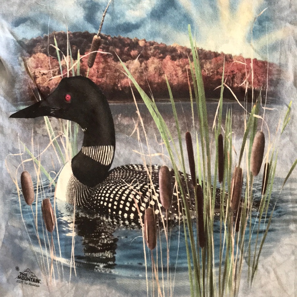 The Mountain Common Loon Wetland Scene T-Shirt